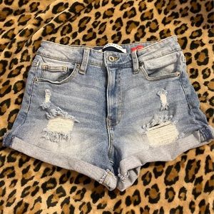 Celebrity pink jean shorts size 6